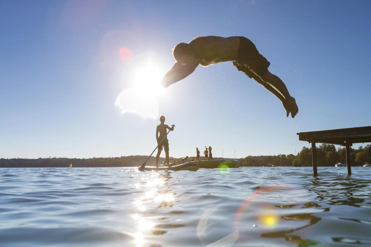 Sopherl Am See - Fruehstueck Auf Der Seeterrasse, Sehr Ruhig Und Wunderschoen Am See, 3 Minuten Nach Oberpfaffenhofen, Viele Radtouren, Restaurants & Cafes In Der Umgebung Вайслінг Екстер'єр фото